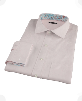 Pink End on End Custom Dress Shirt 
