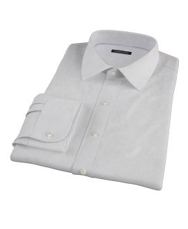 Bowery Light Gray Pinpoint Custom Dress Shirt 