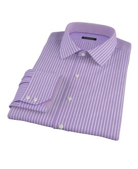Purple Reverse Bengal Stripe Men's Dress Shirt 