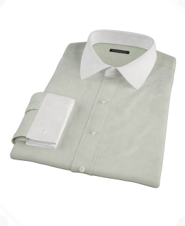 Soft Green Basketweave Tailor Made Shirt 
