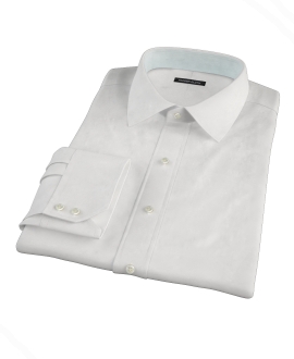 White Egyptian Twill Men's Dress Shirt 