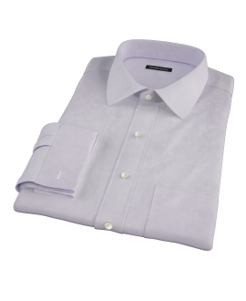 Thomas Mason Lavender Twill Custom Dress Shirt 