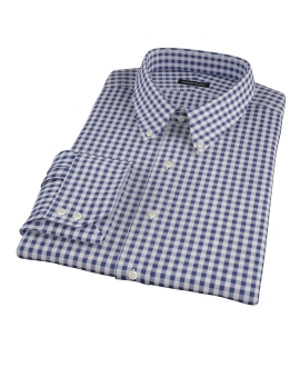 Navy Gingham Dress Shirt 