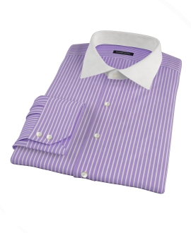 Purple Reverse Bengal Stripe Custom Made Shirt 