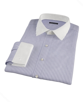 Navy Stripe Custom Dress Shirt 