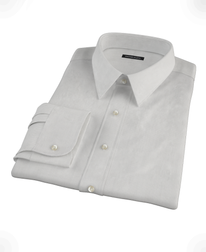 Japanese Gray Mini Grid Men's Dress Shirt 