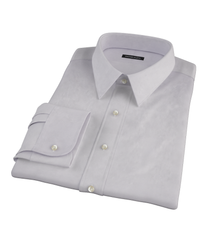 Lavender Pinpoint Fitted Dress Shirt 