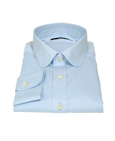 Thomas Mason Light Blue Pinpoint Men's Dress Shirt 