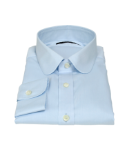 Thomas Mason Light Blue Pinpoint Men's Dress Shirt 