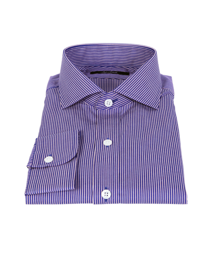 Blue and Red Stripe Dress Shirt 
