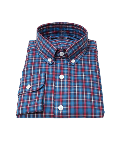 Blue and Red Tartan Tailor Made Shirt 