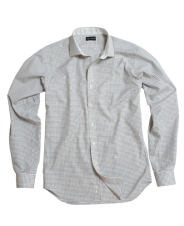 Killer Black Grid Fitted Dress Shirt 