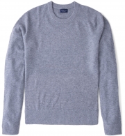 Grey Cobble Stitch Cashmere Crewneck Sweater by Proper Cloth