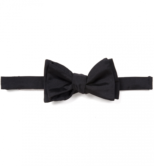 Black Grosgrain Bow Tie by Proper Cloth