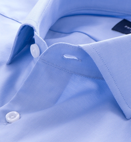 Thomas Mason Light Blue Royal Oxford Custom Dress Shirt by Proper Cloth