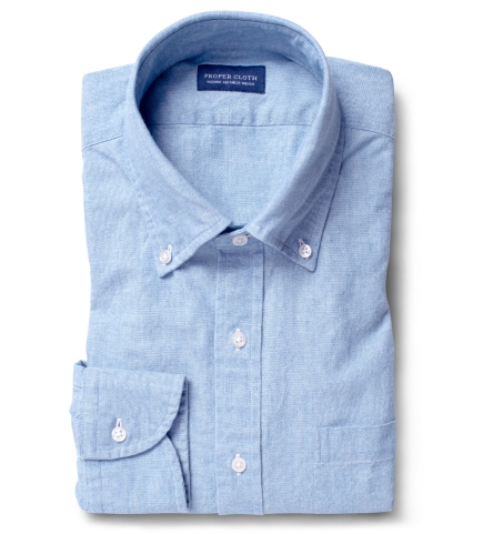 Washed Indigo & Denim Shirts | Custom Fit, Garment Washed - Proper Cloth