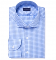 Charles Light Blue Multi Gingham Custom Made Shirt by Proper Cloth