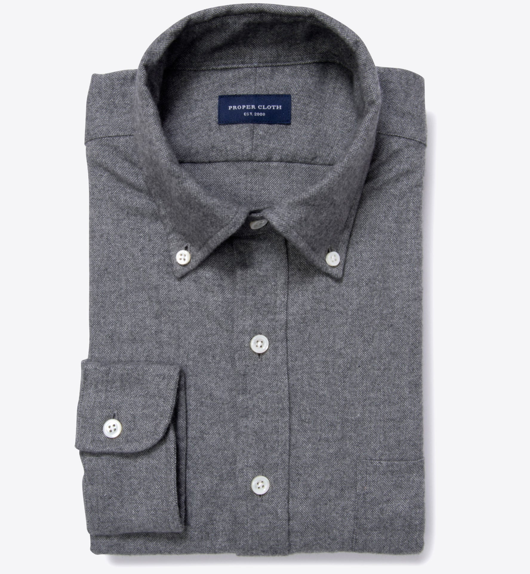 Canclini Cinder Beacon Flannel Tailor Made Shirt by Proper Cloth