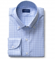 Mayfair Wrinkle-Resistant Light Blue Stripe by Proper Cloth